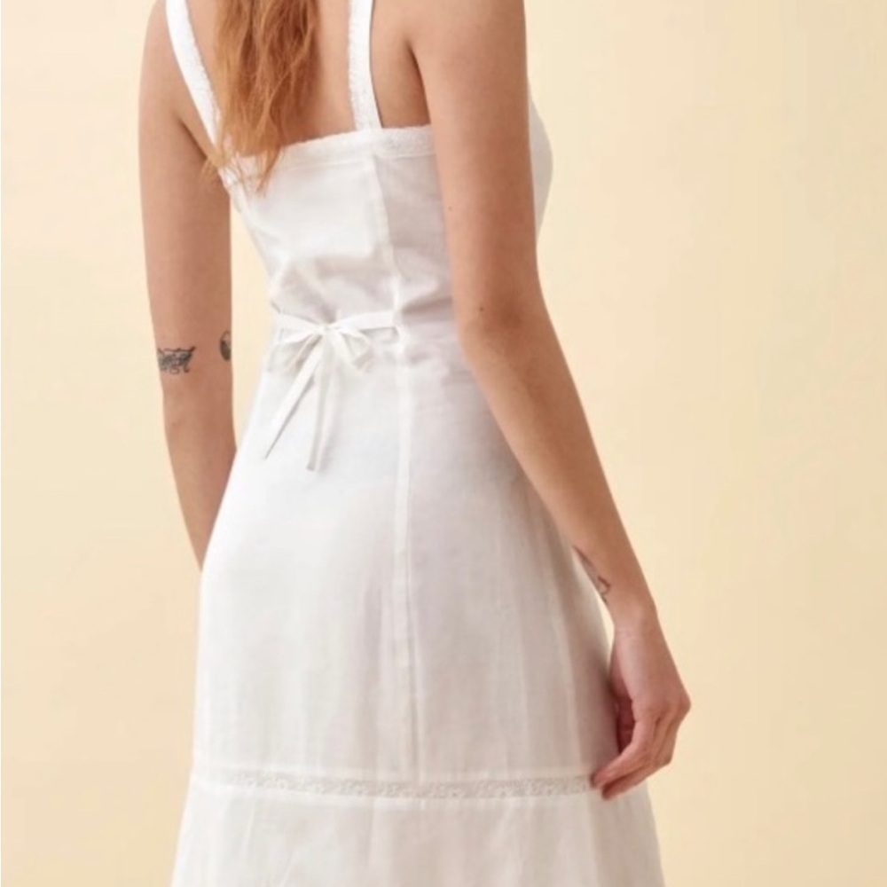 NWT Reformation Diane Button Down Cotton Midi Dress - Picture 2 of 8